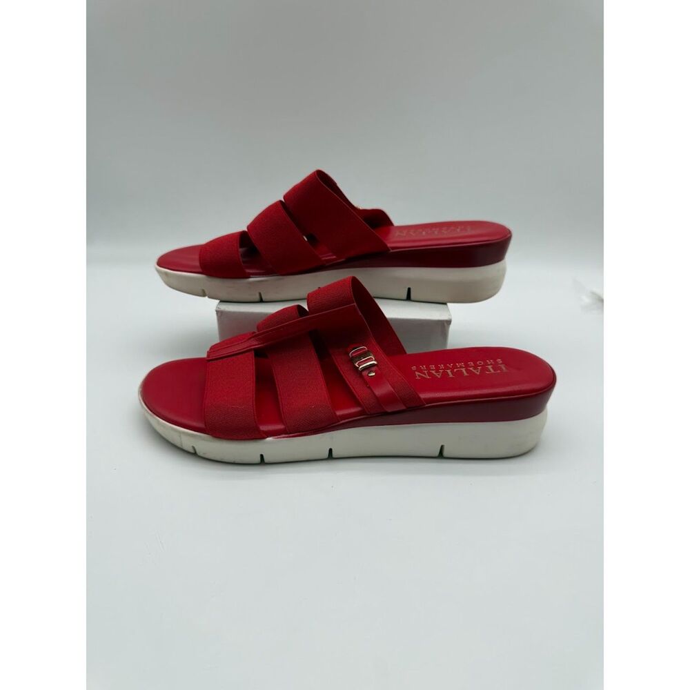 Italian Shoemakers Red Sandals size 9.5